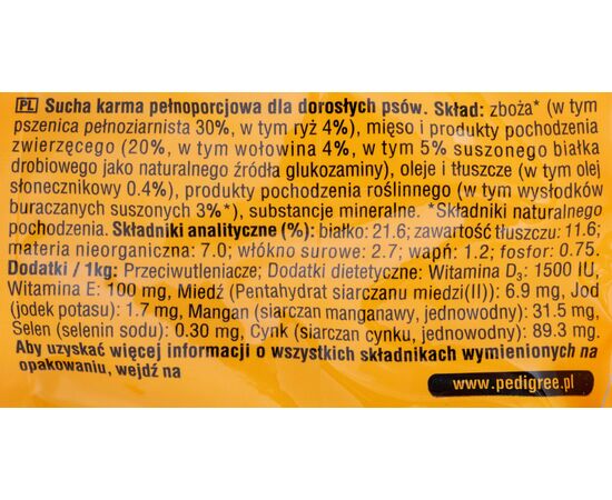 PEDIGREE VITAL ADULT BIG BREED BREED 15KG