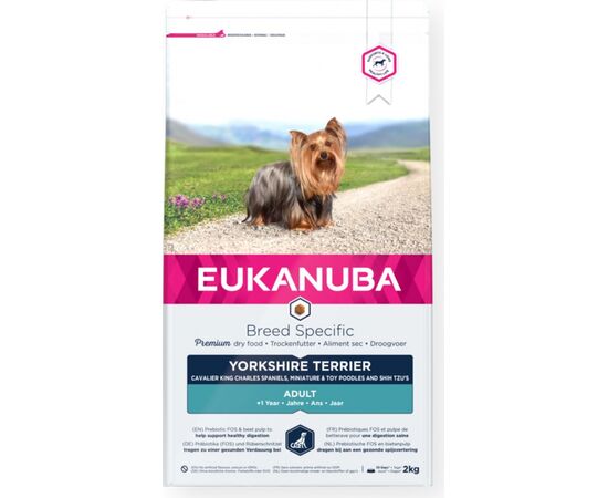 EUKANUBA BREED SPECIFIC ADULT YORKSHIRE TERRIER - DRY DOG FOOD - 2 KG