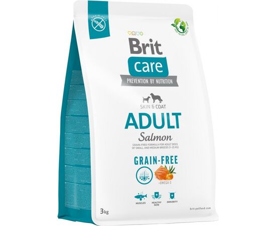 BRIT DRY FOOD FOR ADULT DOGS - BRIT CARE GRAIN-FREE ADULT SALMON - 3 KG