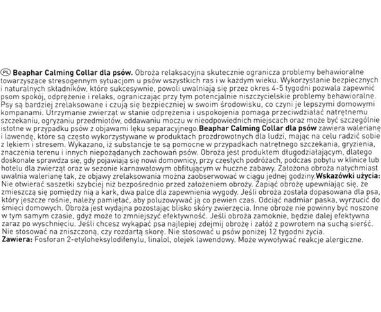 BEAPHAR RELAXATION COLLAR FOR DOGS - 65 CM