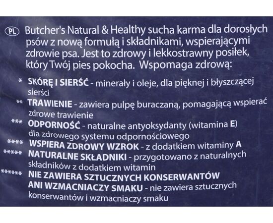 BUTCHER'S NATURAL&HEALTHY CHICKEN - 10 KG