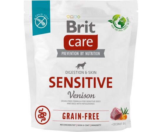 BRIT DRY FOOD FOR DOGS WITH FOOD INTOLERANCES BRIT CARE DOG GRAIN-FREE SENSITIVE VENISON 1KG