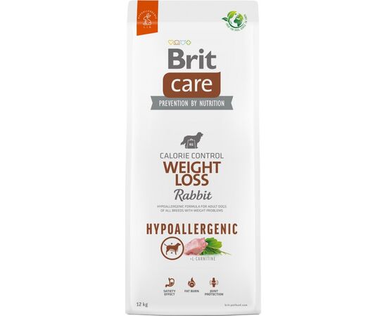 BRIT CARE HYPOALLERGENIC ADULT WEIGHT LOSS RABBIT - DRY DOG FOOD - 12 KG