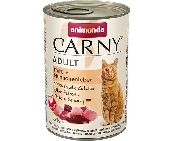 ANIMONDA CAT CARNY ADULT TURKEY WITH CHICKEN LIVER - WET CAT FOOD - 400G