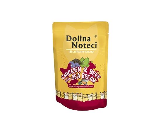 DOLINA NOTECI SUPERFOOD WITH CHICKEN, BEEF AND DORADO - WET CAT FOOD - 85G