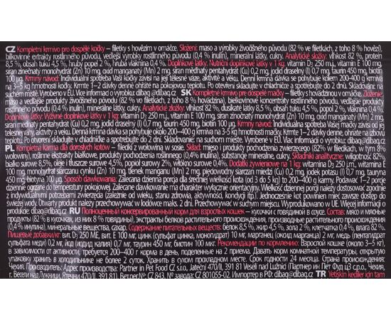 FITMIN FOR LIFE CAT POUCH ADULT BEEF 85G