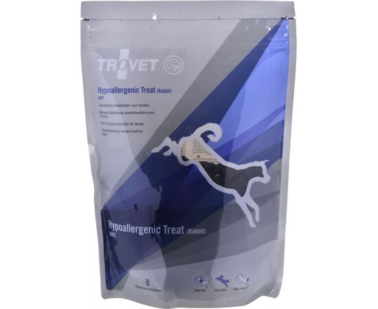 TROVET HYPOALLERGENIC TREAT HRT WITH RABBIT - DOG TREAT - 250G