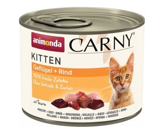 ANIMONDA CARNY KITTEN POULTRY BEEF - WET CAT FOOD - 200G