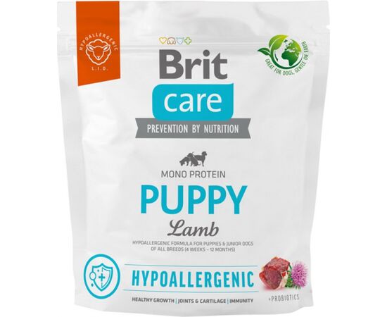 BRIT CARE HYPOALLERGENIC PUPPY LAMB  - DRY DOG FOOD - 1 KG