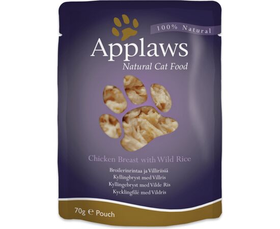 APPLAWS NATURAL CAT FOOD CHICKEN WITH RICE - WET CAT FOOD - 70G