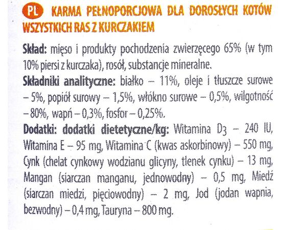 DOLINA NOTECI PIPER WET CAT FOOD WITH CHICKEN 400G