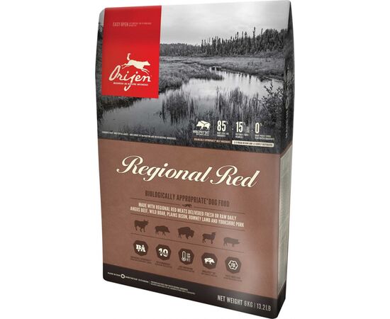 ORIJEN REGIONAL RED 11.4 KG ADULT BEEF, LAMB, PORK