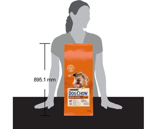 PURINA NESTLE PURINA DOG CHOW MATURE SENIOR WITH LAMB - DRY DOG FOOD - 14 KG