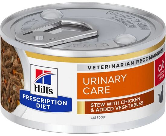HILL'S FELINE C/D URINARY CARE STEW WITH CHICKEN - WET CAT FOOD - 82 G