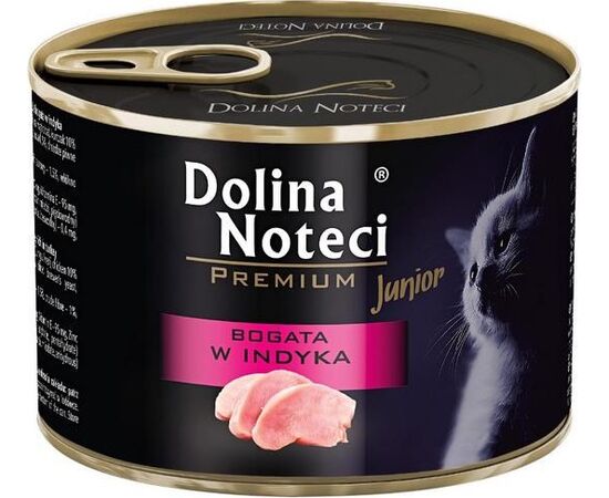 DOLINA NOTECI PREMIUM JUNIOR RICH IN TURKEY - WET CAT FOOD - 185G