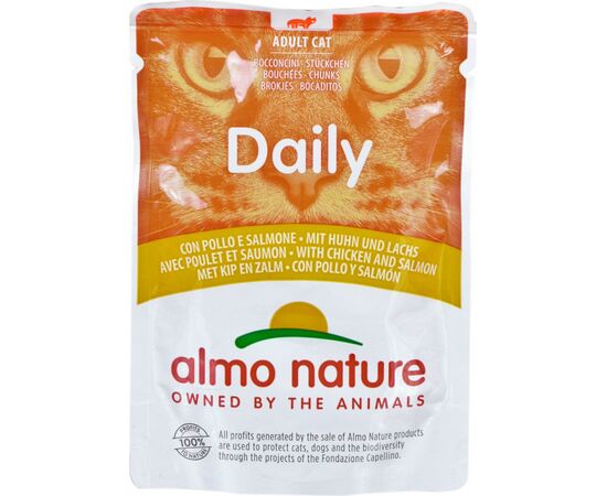 ALMO NATURE DAILY CHICKEN WITH SALMON 70 G