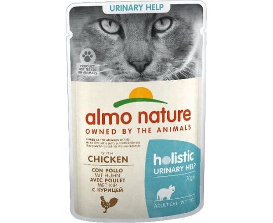 ALMO NATURE HOLISTIC URINARY HELP - WET FOOD FOR ADULT CATS WITH CHICKEN - 70G