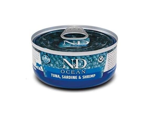 FARMINA N&D CAT OCEAN TUNA,SARDINE&SHRIMPS 70G