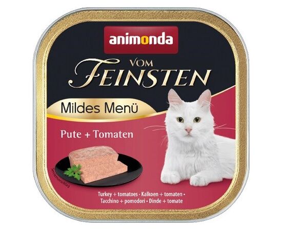 ANIMONDA VOM FEINSTEN MILDES MENU TURKEY WITH TOMATOES - WET CAT FOOD - 100G