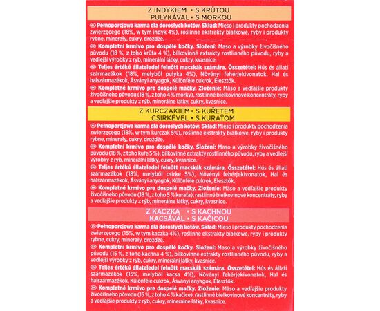 PURINA NESTLE GOURMET MON PETIT POULTRY MIX - WET CAT FOOD - 6 X 50 G