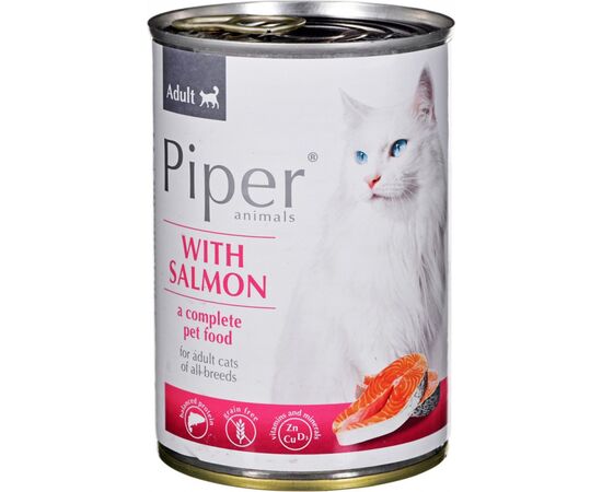 DOLINA NOTECI PIPER ANIMALS WITH SALMON - WET CAT FOOD - 400G
