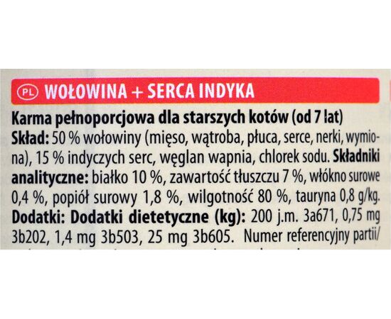 ANIMONDA CARNY SENIOR BEEF AND TURKEY HEARTS 200 G