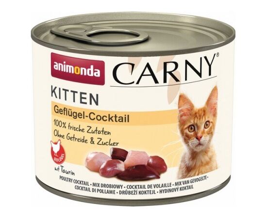 ANIMONDA CARNY KITTEN POULTRY COCKTAIL  - WET CAT FOOD - 200G