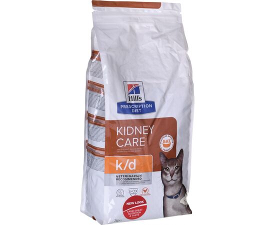 HILL'S PRESCRIPTION DIET FELINE K/D KIDNEY CARE DRY CAT FOOD CHICKEN 3 KG