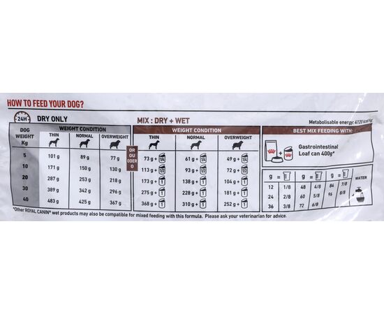 ROYAL CANIN INTESTINAL GASTRO - DRY DOG FOOD 15KG