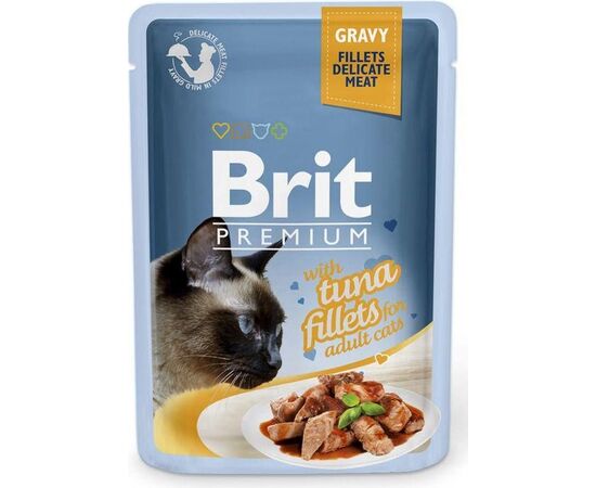 BRIT PREMIUM GRAVY TUNA - WET CAT FOOD - 85G
