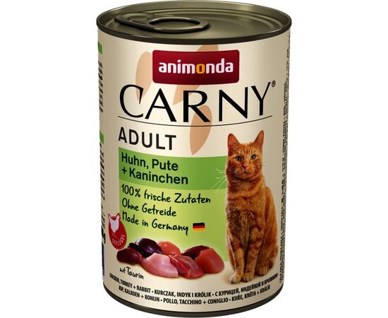 ANIMONDA CARNY ADULT FLAVOUR: CHICKEN. TURKEY. RABBIT - WET CAT FOOD - 200G