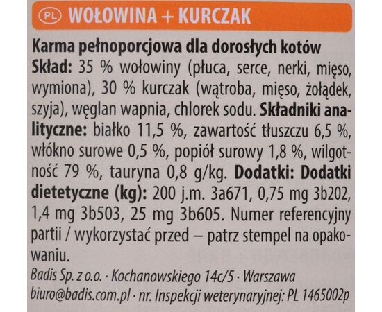 ANIMONDA CARNY ADULT BEEF WITH CHICKEN 800 G