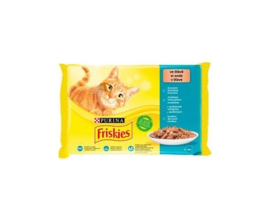 PURINA NESTLE FRISKIES FISH MIX - WET CAT FOOD - 4X 85 G