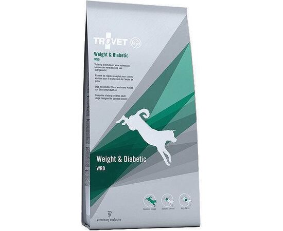 TROVET WEIGHT & DIABETIC WRD WITH CHICKEN - DRY DOG FOOD - 12,5 KG