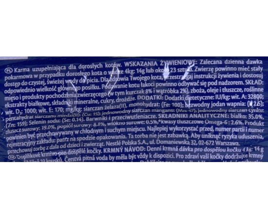 PURINA NESTLE FELIX PLAY TUBES CHICKEN, LIVER  - DRY CAT FOOD - 50 G