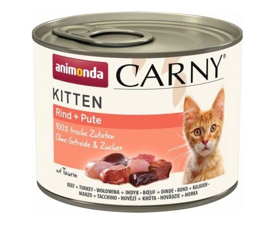 ANIMONDA CARNY KITTEN BEEF TURKEY - WET CAT FOOD - 200G