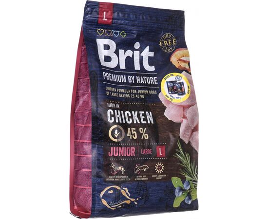 BRIT PREMIUM BY NATURE JUNIOR L - DRY DOG FOOD - CHICKEN 3 KG
