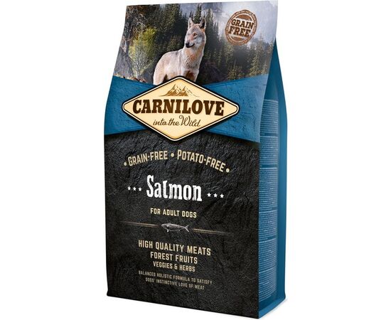 CARNILOVE SALMON FOR ADULTS - DRY DOG FOOD - 4KG