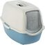 ROTHO BAILEY HOODED LITTER BOX BLUE, WHITE