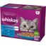 WHISKAS JELLY SACHETS, FLAVOURS: WHITE FISH, COD, SALMON, TUNA - WET CAT FOOD - 12X85G