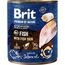 BRIT PREMIUM BY NATURE FISH&FISH SKIN - MOKRA KARMA DLA PSA - 800G