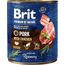 BRIT PREMIUM BY NATURE PORK&TRACHEA - MOKRA KARMA DLA PSA - 800G