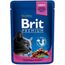 BRIT BR.CAT  POUCHES CHICKEN&TURKEY - MOKRA KARMA DLA KOTA - 100G
